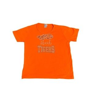 Auburn Tigers Orange Women's Bling Shirt Size Medium Short Sleeve
